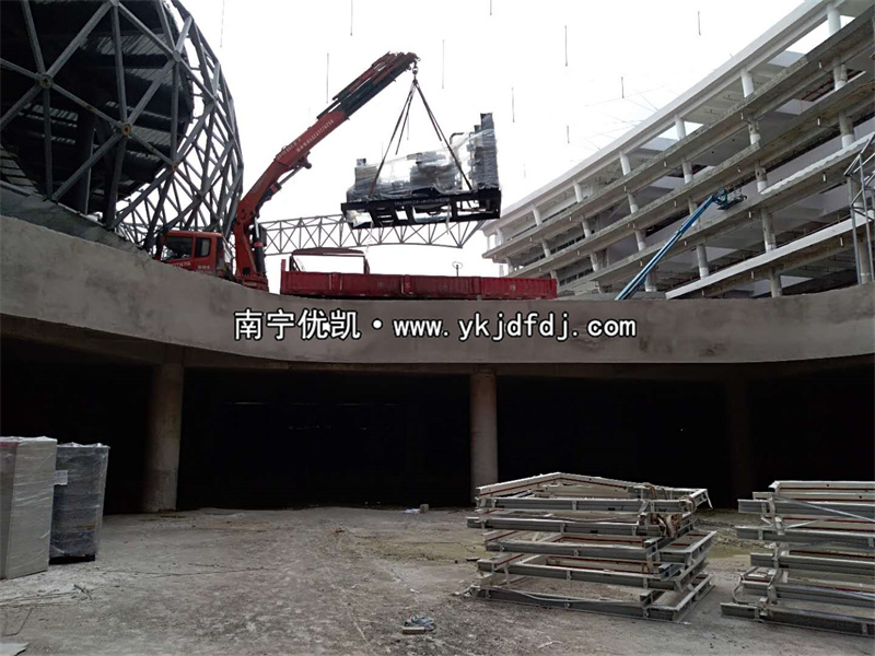 2022年6月15日，900KW上柴發(fā)電機(jī)組帶ATS柜通過驗(yàn)收交付某產(chǎn)業(yè)園