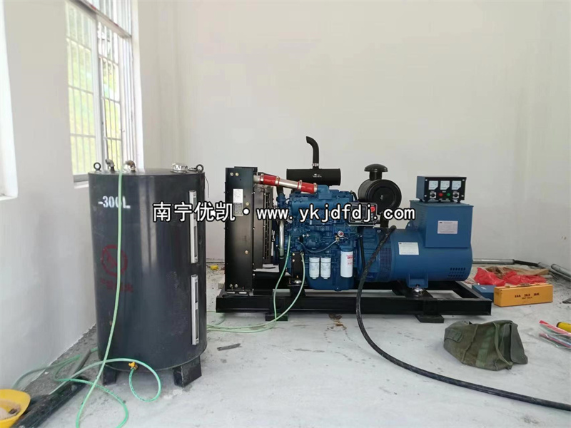 2023年5月22日，100kw玉柴發(fā)電機組來賓項目到貨安裝